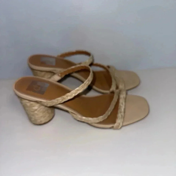 Women's DV by Dolce Vita Sandals, Size 7, Beige Straw Straps - Picture 4 of 14